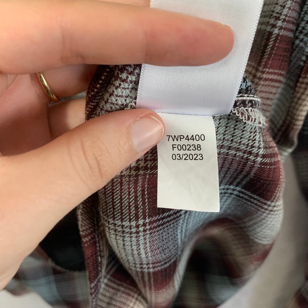 Lucky Brand Plaid Button Front Collared Shirt NWT Women's Sz S Multicolor Casual - Picture 8 of 8